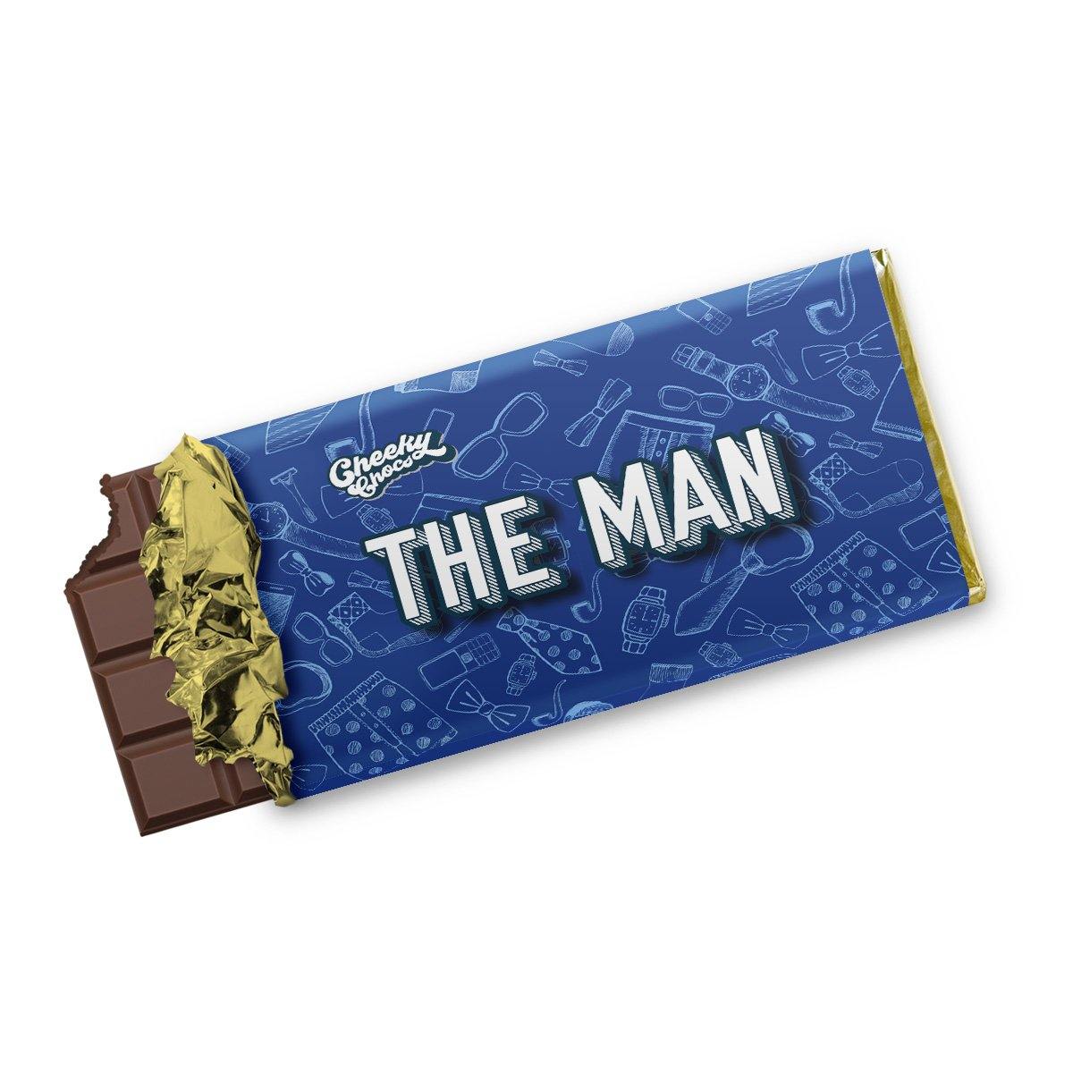 The Man Novelty Chocolate Wrapper Cheeky Chocs 9261