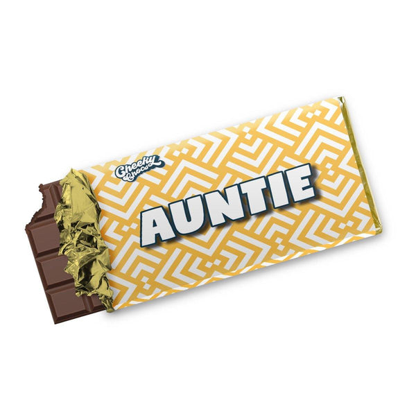 Auntie chocolate bar wrapper