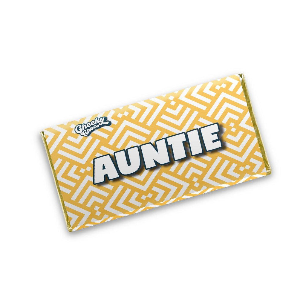 Auntie chocolate wrapper