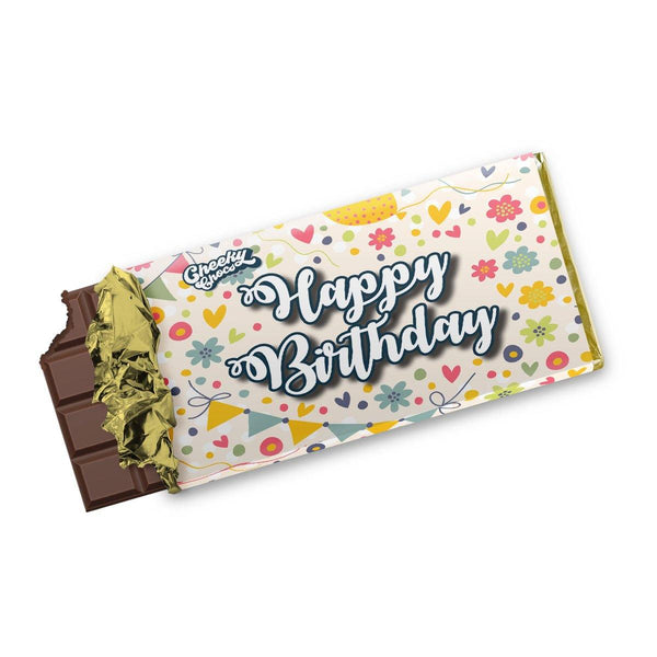 Happy Birthday Chocolate Bar Wrapper