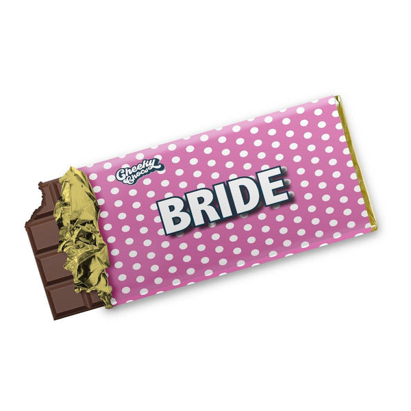 Bride Chocolate Bar Wrapper