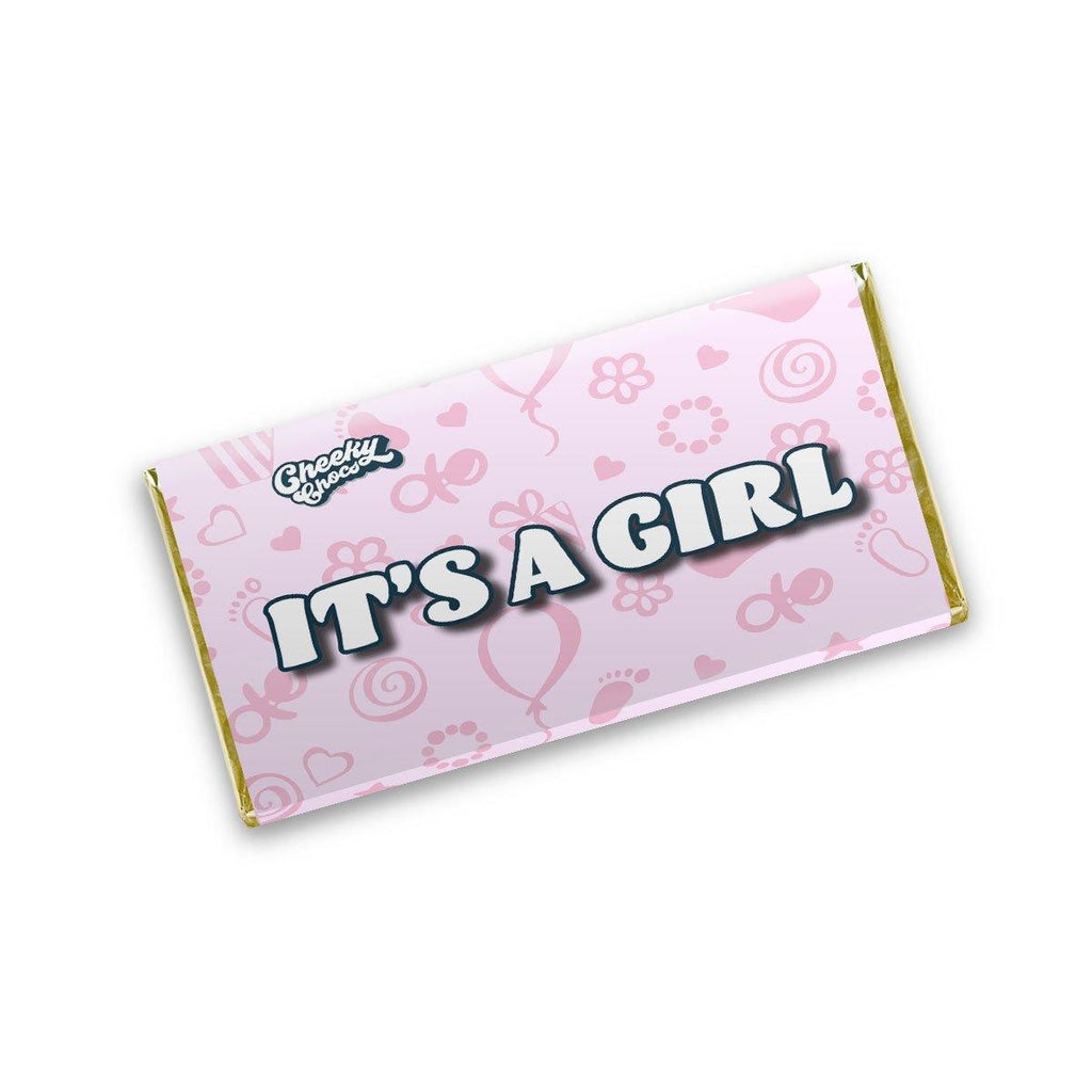 Its a Girl Chocolate Wrapper