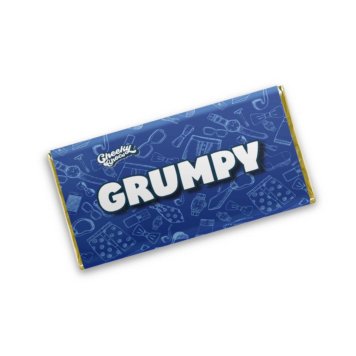 Grumpy Novelty Chocolate Wrapper Cheeky Chocs 6890